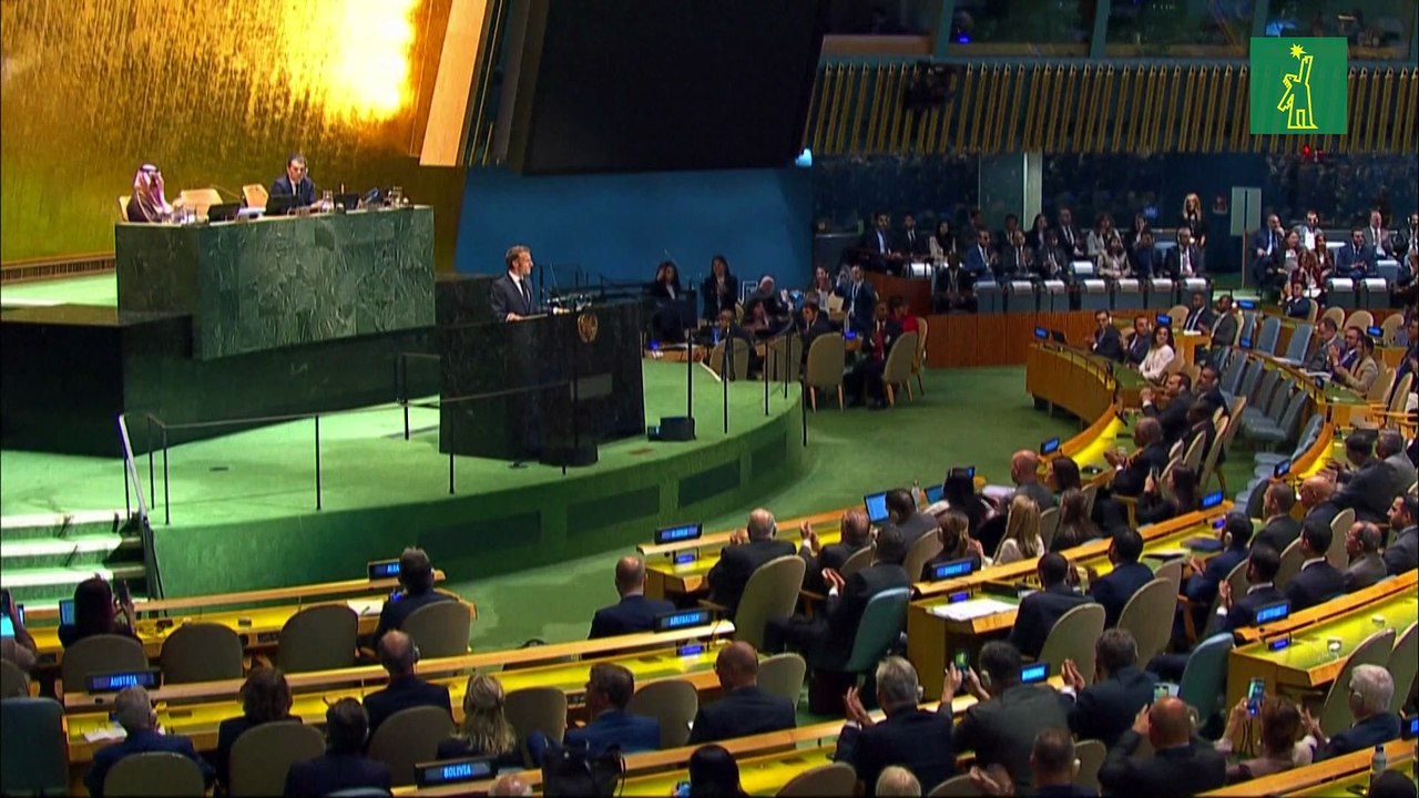 Macron dice: "llegó la hora de la paz" en la ONU sobre reconocimiento del Estado de Palestina