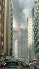 Video: Fire in Al Barsha building; eyewitness spots plumes of smoke
