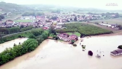 Maltempo, esondato il fiume Bormida