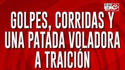 Partido de veteranos termina en una verdadera batalla campal: hay varios heridos