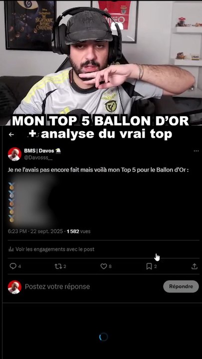 Mon TOP 5 du BALLON D’OR + L’ANALYSE DU VRAI TOP