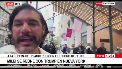 Milei llegó a Estados Unidos para reunirse con Trump en busca de ayuda financiera