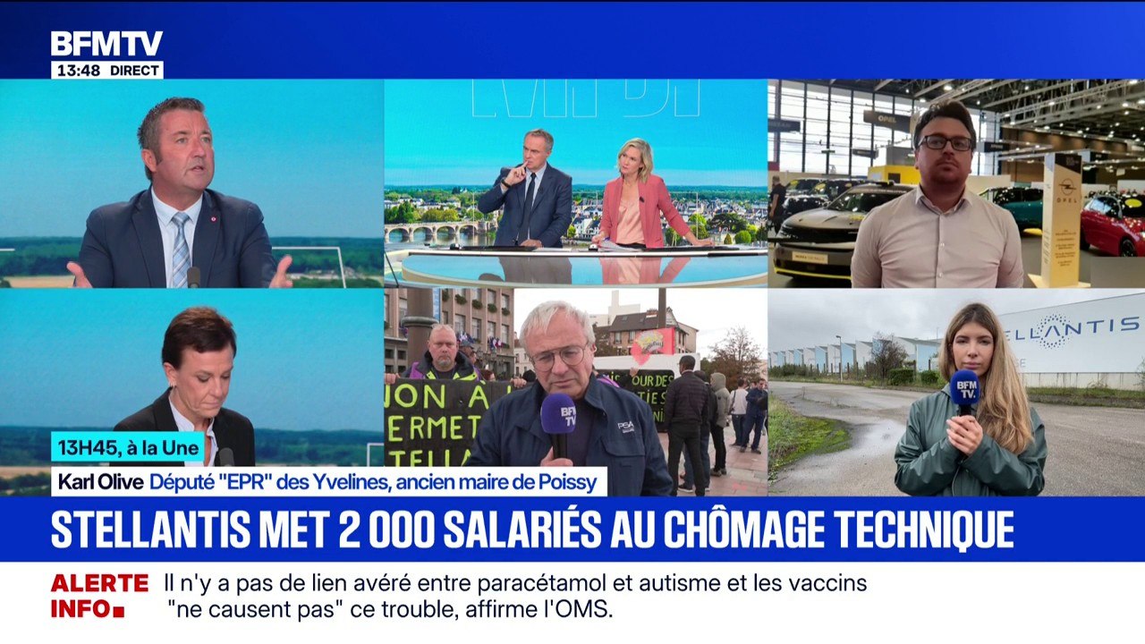 Usine Stellantis de Poissy fermée pendant trois semaines: "Nous le savions depuis le mois de janvier", avance Karl Olive, député EPR des Yvelines