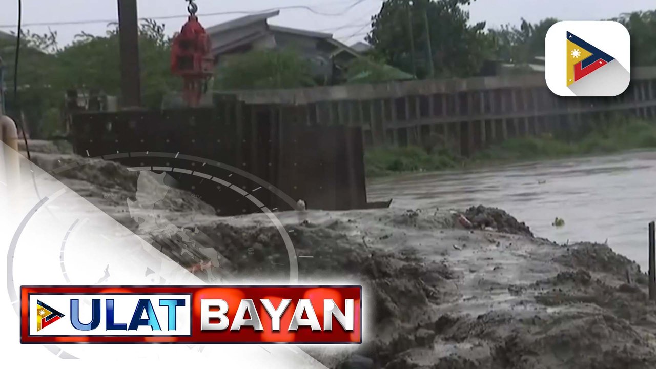 DPWH Sec. Dizon, Baguio Mayor Magalong nag-inspeksyon sa isang substandard na flood control project sa Arayat, Pampanga | ulat ni Rod Lagusad