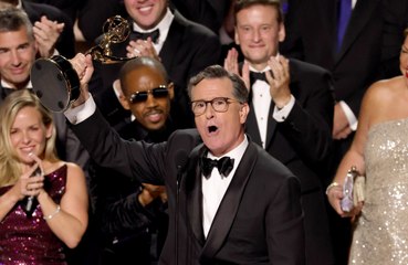 Stephen Colbert says the long national late-nightmare is over as Jimmy Kimmel is set to return