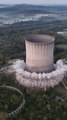 Así fue la implosión controlada de una central nuclear en Tennessee