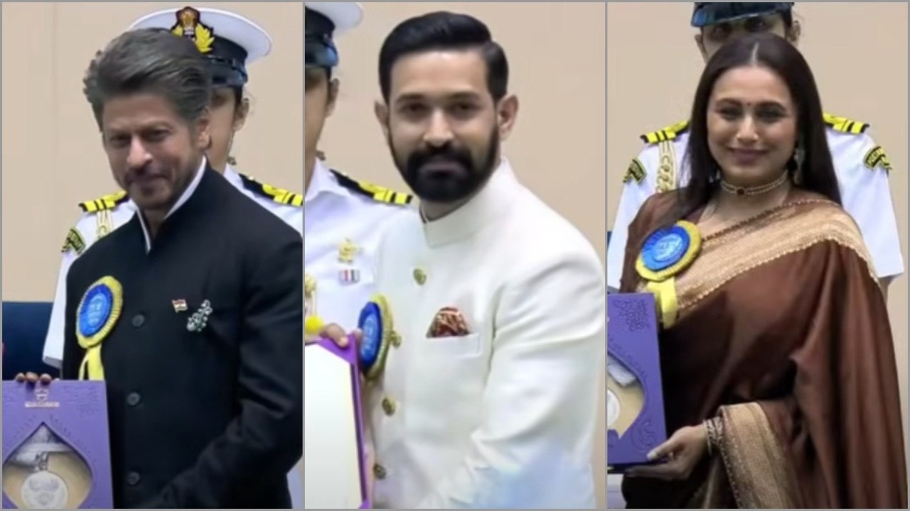 Video: Shah Rukh Khan, Rani Mukerji, Vikrant Massey honoured at National Film Awards