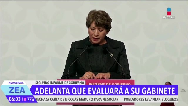 Delfina Gómez presenta su segundo Informe de Gobierno, asegurando que no claudicara