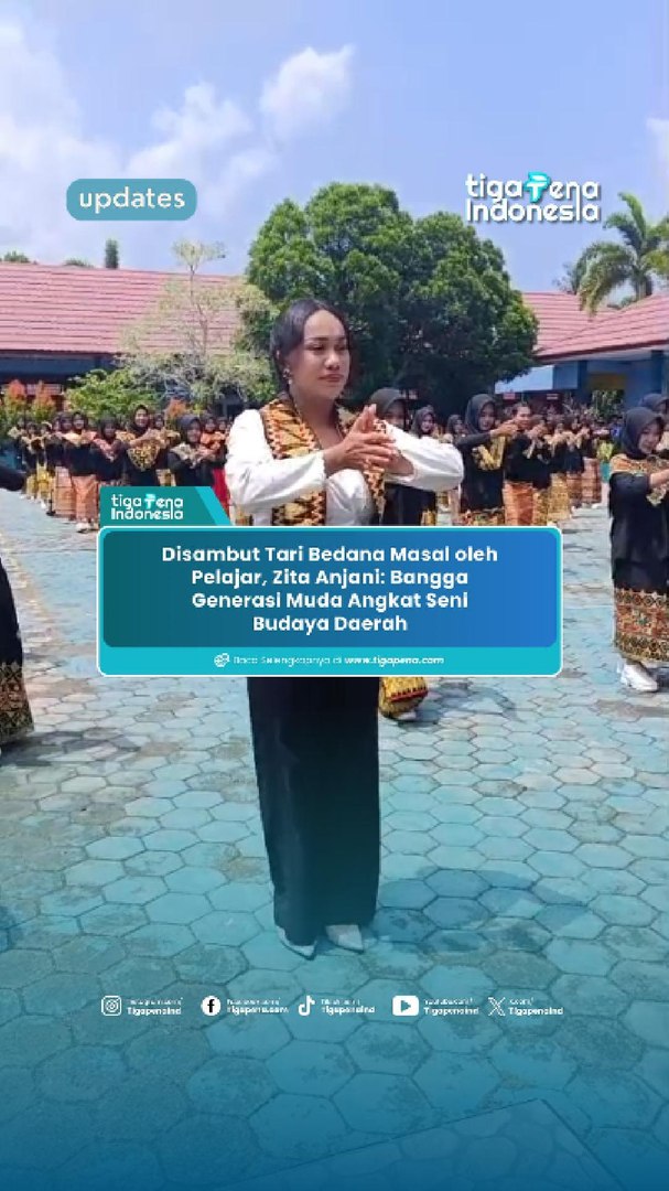 Disambut Tari Bedana Masal oleh Pelajar, Zita Anjani: Bangga Generasi Muda Angkat Seni Budaya Daerah