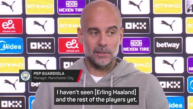 Pep Guardiola optimistic over Haaland injury concerns