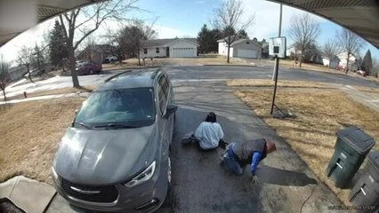 Couple Slips And Falls On Icy Porch