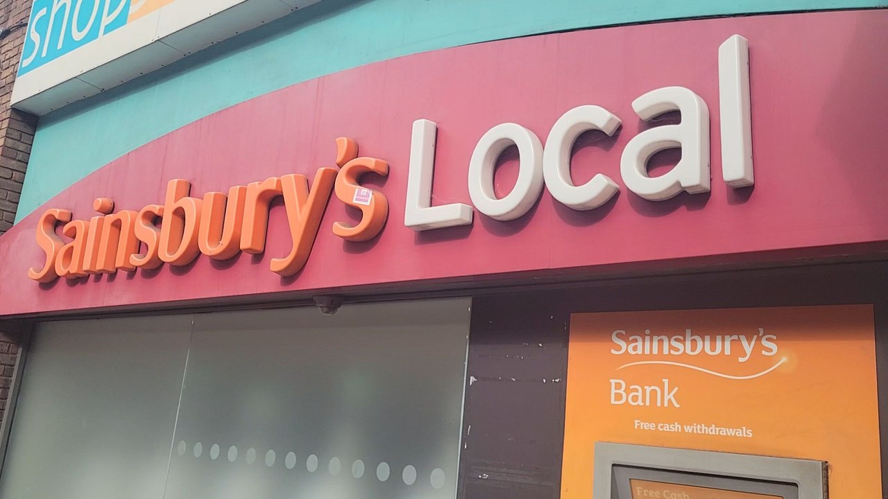 Outside Sainsbury's Local Clapham Junction - I shot this video earlier today and yes, the windows of the Sainsbury's Local shop have been tinted since they weren't like that before.