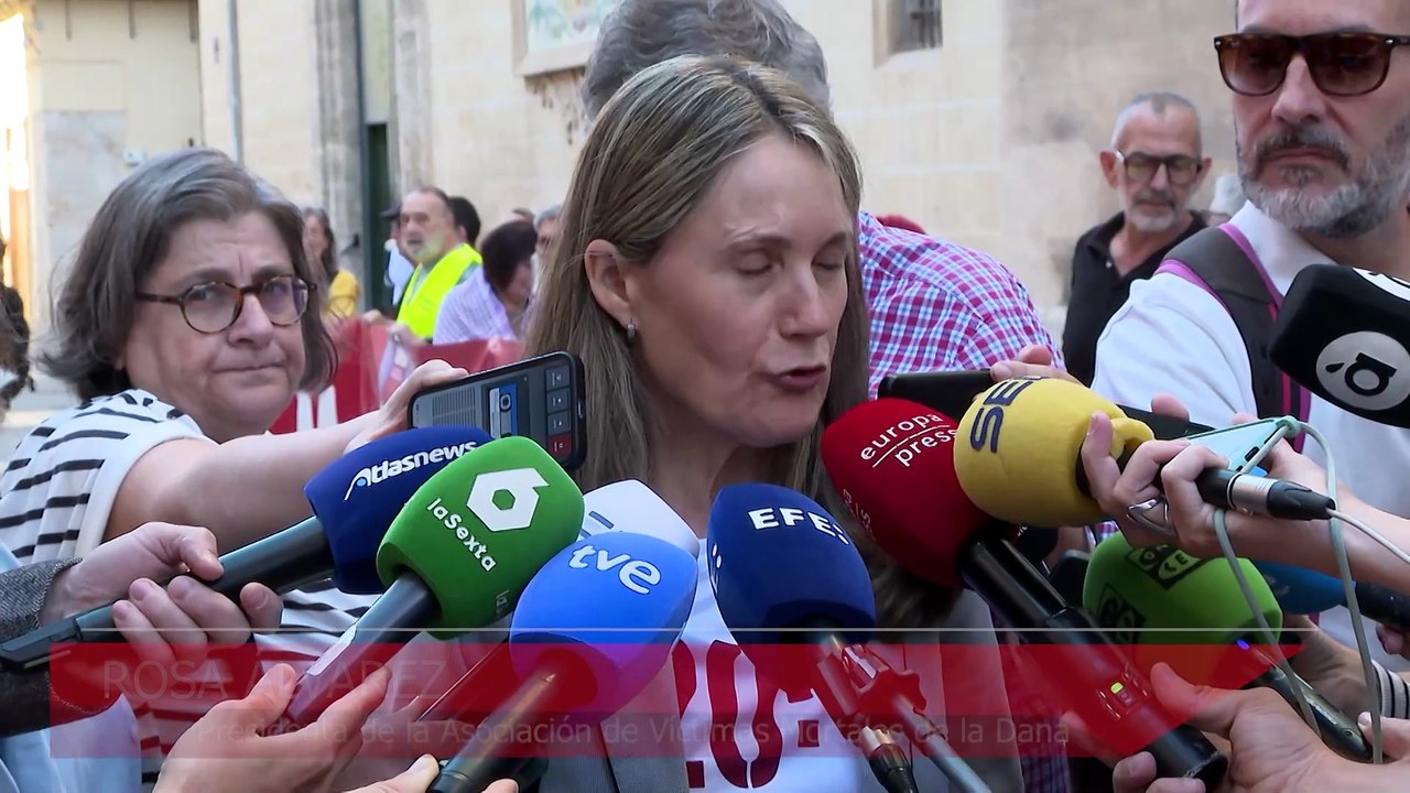Víctimas de la dana piden la dimisión de Mazón a las puertas de Les Corts