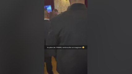 El encontronazo del padre de Lamine con un mago tras la gala del Balón de Oro