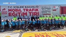 Tekirdağ'da İçişleri Bakanlığı'na bağlı tırla eğitim