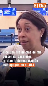 Hice una fila de más de mil personas: pasajeros relatan la desesperación tras apagón en el AILA