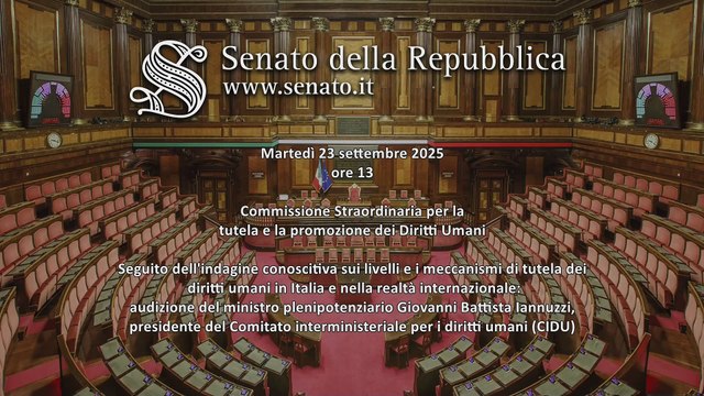 Roma - Seguito dell'indagine conoscitiva sui livelli e i meccanismi di tutela dei diritti umani (23.09.25)