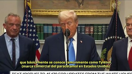 Trump pide limitar uso de paracetamol en embarazo por posible riesgo de autismo