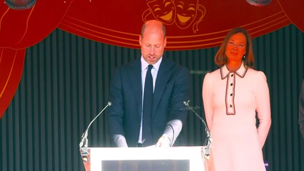 William and Kate open new playground at Southport school