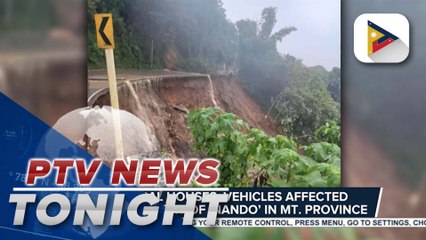 Several houses, vehicles were affected by the onslaught of #NandoPH in Mt. Province