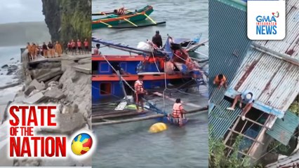 Wasak na seawall, kalsada at bahay, bakas sa norte dahil sa Super Bagyong Nando | SONA