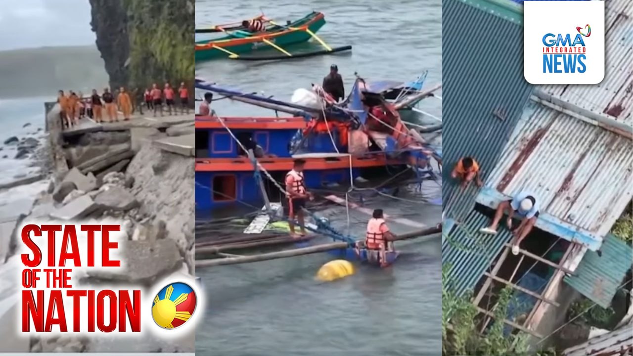 Wasak na seawall, kalsada at bahay, bakas sa norte dahil sa Super Bagyong Nando | SONA