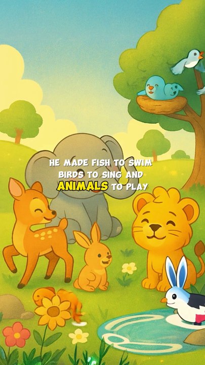 Bedtime Bible Story for Kids | God’s Goodnight Gift | Genesis Creation