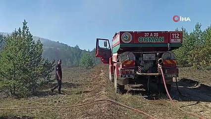 Kastamonu’da orman yangını: 10 dönümlük alan zarar gördü