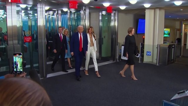 Arrival of World Leaders at UN Marked by Trump’s Escalator Glitch