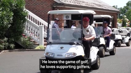 Scheffler humoured by the 'utmost respectful' President Trump