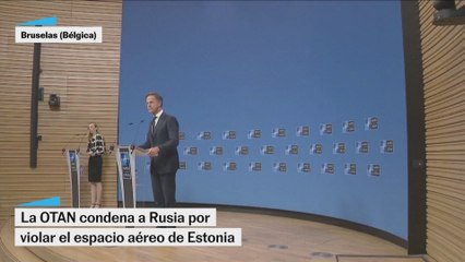 La OTAN condena a Rusia por violar el espacio aéreo de Estonia