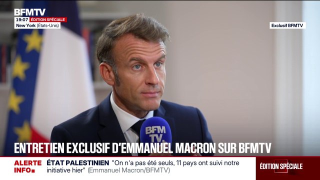 État palestinien: Nous sommes en train d'isoler le Hamas , assure Emmanuel Macron