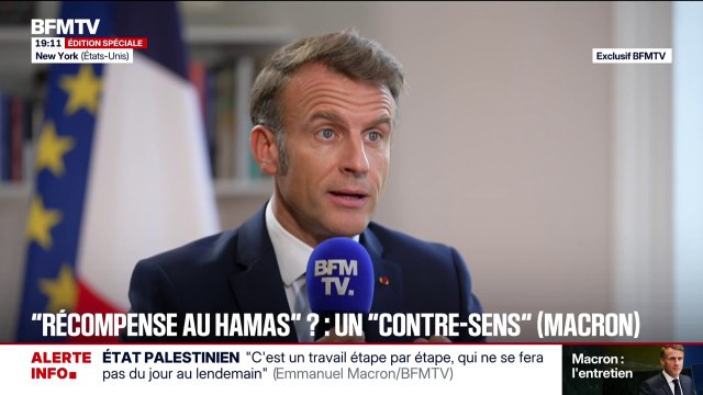 Bande de Gaza: pour Emmanuel Macron, Benjamin Netanyahu n'a plus de projet dans la région