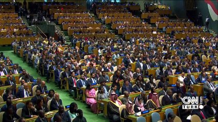 SON DAKİKA... Cumhurbaşkanı Erdoğan'dan BM'de konuştu: Gazze'de insanlık ölüyor