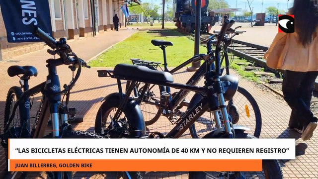 Las Bicicletas eléctricas tienen autonomía de 40 km y no requieren registro