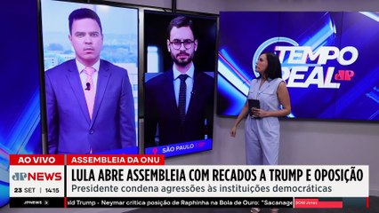 Lula critica sanções dos EUA e fala sobre Bolsonaro em discurso na ONU | TEMPO REAL