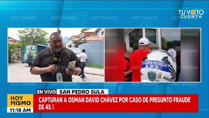 Capturan a Osman Chávez Orellana, uno de los acusados en fraude en alcaldía de SPS