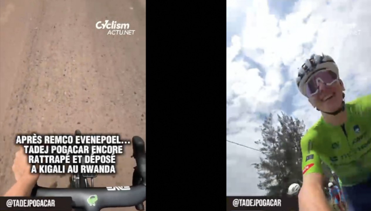 Cyclisme - Championnats du Monde UCI Kigali 2025 - Après Remco Evenepoel... Tadej Pogacar encore rattrapé et déposé à Kigali au Rwanda !