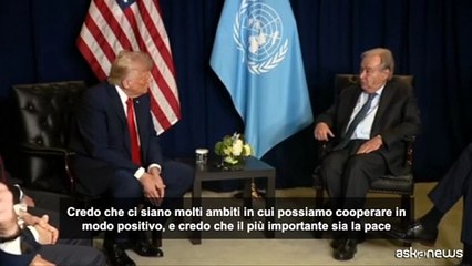 Trump a Guterres: "Usa sostengono al 100% Onu, potenziale incredibile"