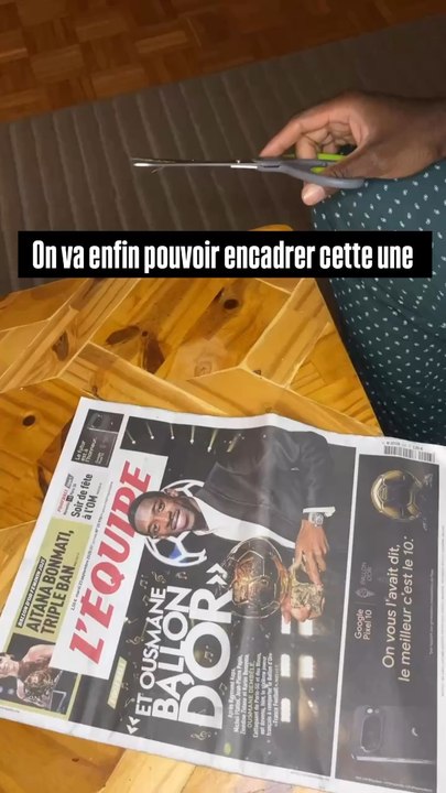 On va enfin pouvoir encadrer cette une ✅