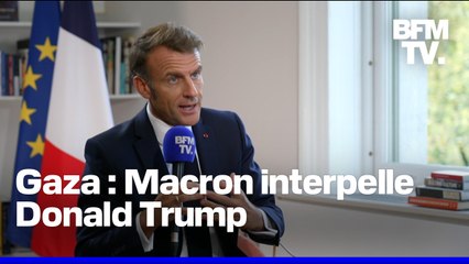 Gaza : "Il y en a un qui peut faire quelque chose, c'est le président américain", affirme Emmanuel Macron