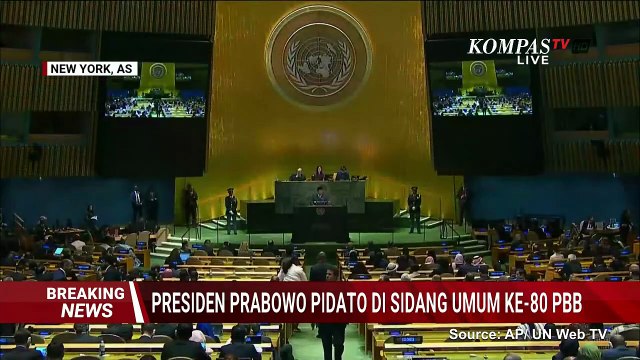 [Full] Berapi-Api! Pidato Lengkap Presiden Prabowo di Sidang Majelis Umum ke-80 PBB