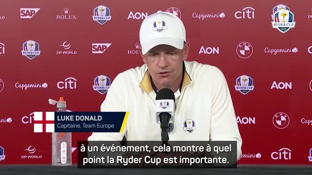 Ryder Cup - Luke Donald salue la venue de Donald Trump : Un signe de respect