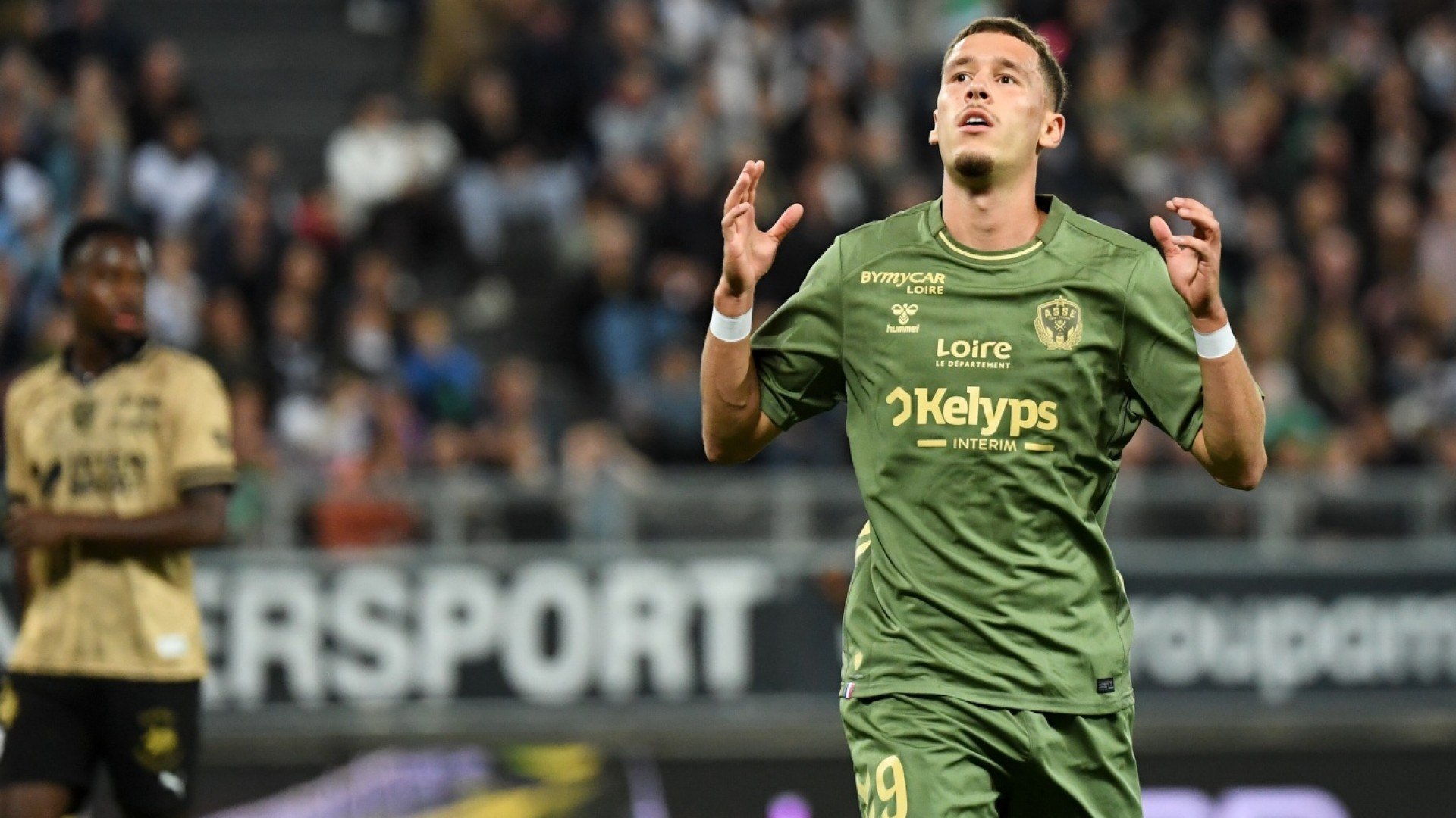 Maillot de football ASSE Saint-Etienne porté Stassin, ligue 1
