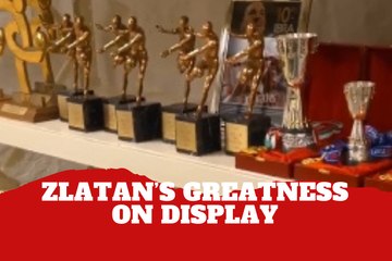 Zlatan Ibrahimović shows off his fourth trophy in stunning new video