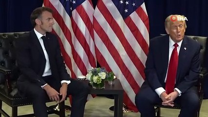 Trump ve Macron görüşmesinde Filistin anlaşmazlığı
