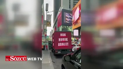 New York’ta “Free İmamoğlu” kamyonu görüldü