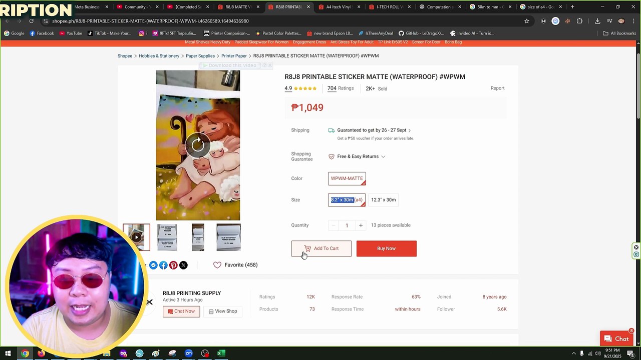 MAS MURA BA ANG PRINTABLE ROLL VINYL? | ITECH ROLL VS PRE-CUT VINYL STICKER COMPARISON!