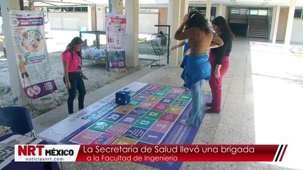 La Secretaría de Salud llevó una  brigada a la Facultad de Ingeniería