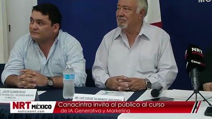 Canacintra invita al público al curso  de IA Generativa y Marketing